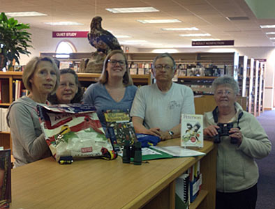 Birding Backpack Donation to Medford Library