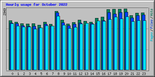 Hourly usage for October 2022